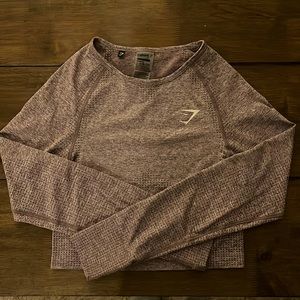 Gymshark Vital Seamless Long Sleeve Crop Top, Size M